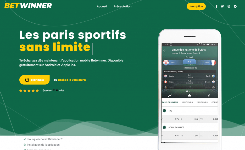 Parier sur betwinner